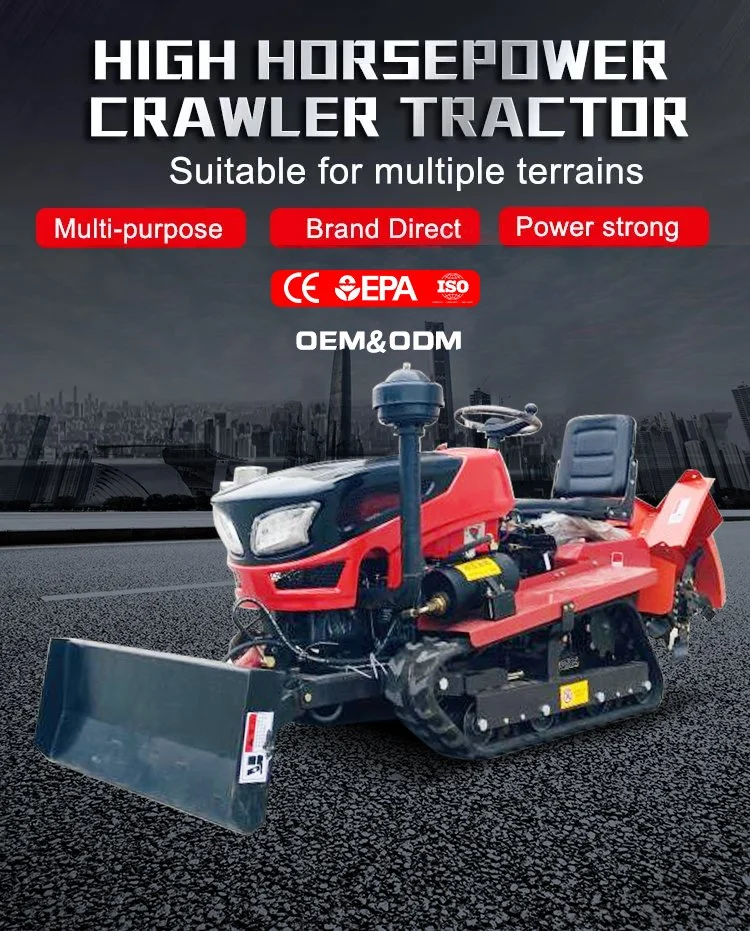 Made in China Good Quality Tractors for Agriculture 25 HP 35 HP Multi-Functional Crawler Tractor