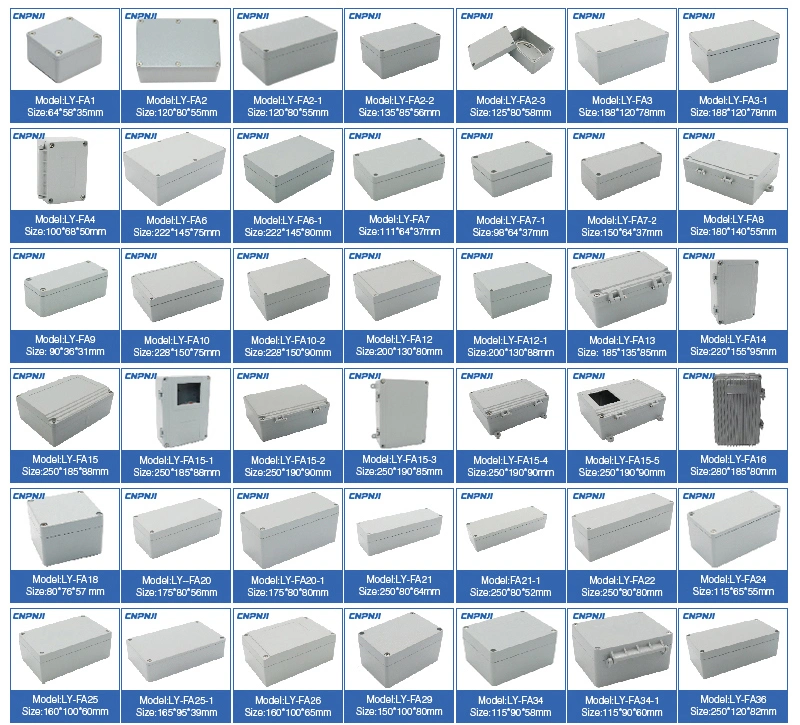 Hot Sale Waterproof Junction Cnpnji China Aluminium Extrusion Cast Aluminum Profile Box with ISO