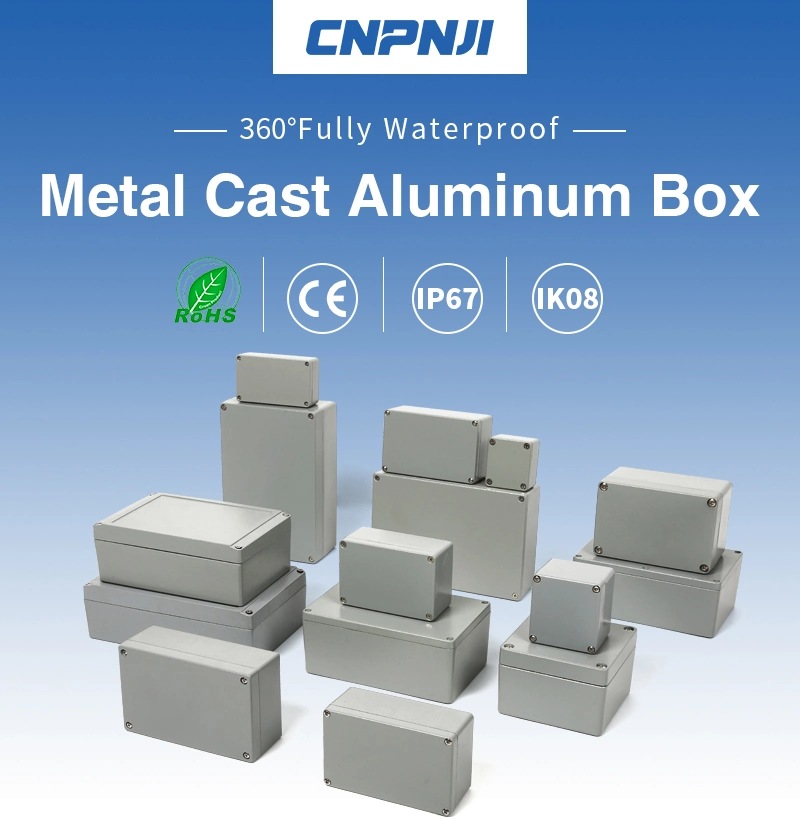 64*58*35mm IP67 Cnpnji China Metal Junction Aluminium Extrusion Box with ISO