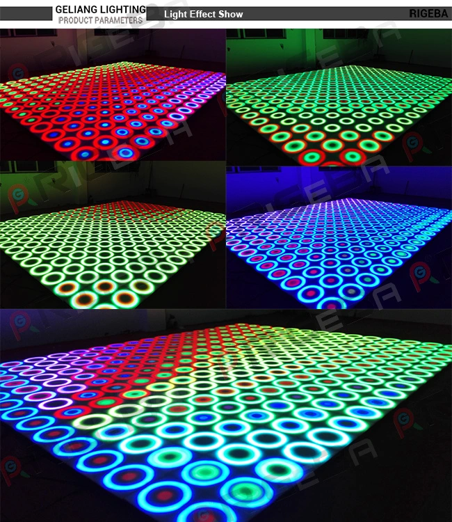 Wedding Party Light Dynamic Patent 61*61cm RGB Waterproof Effect LED Dance Floor