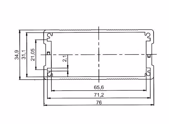 Standard Aluminum Extrusion Enclosure Heat Sink PCB Box